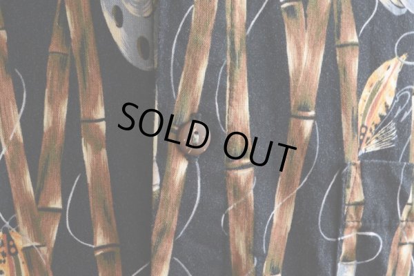 画像7: 1990s HIGH SEAS フライフィッシング柄 コットンシャツ　 MADE IN USA　 表記L 