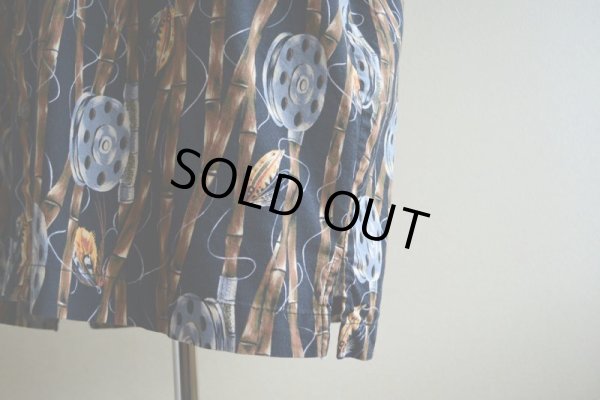 画像10: 1990s HIGH SEAS フライフィッシング柄 コットンシャツ　 MADE IN USA　 表記L 