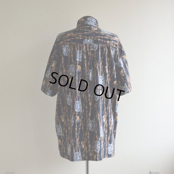 画像3: 1990s HIGH SEAS フライフィッシング柄 コットンシャツ　 MADE IN USA　 表記L 