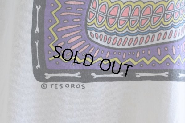 画像9: 1990s TESOROS カラベラアートTシャツ　 表記XL 