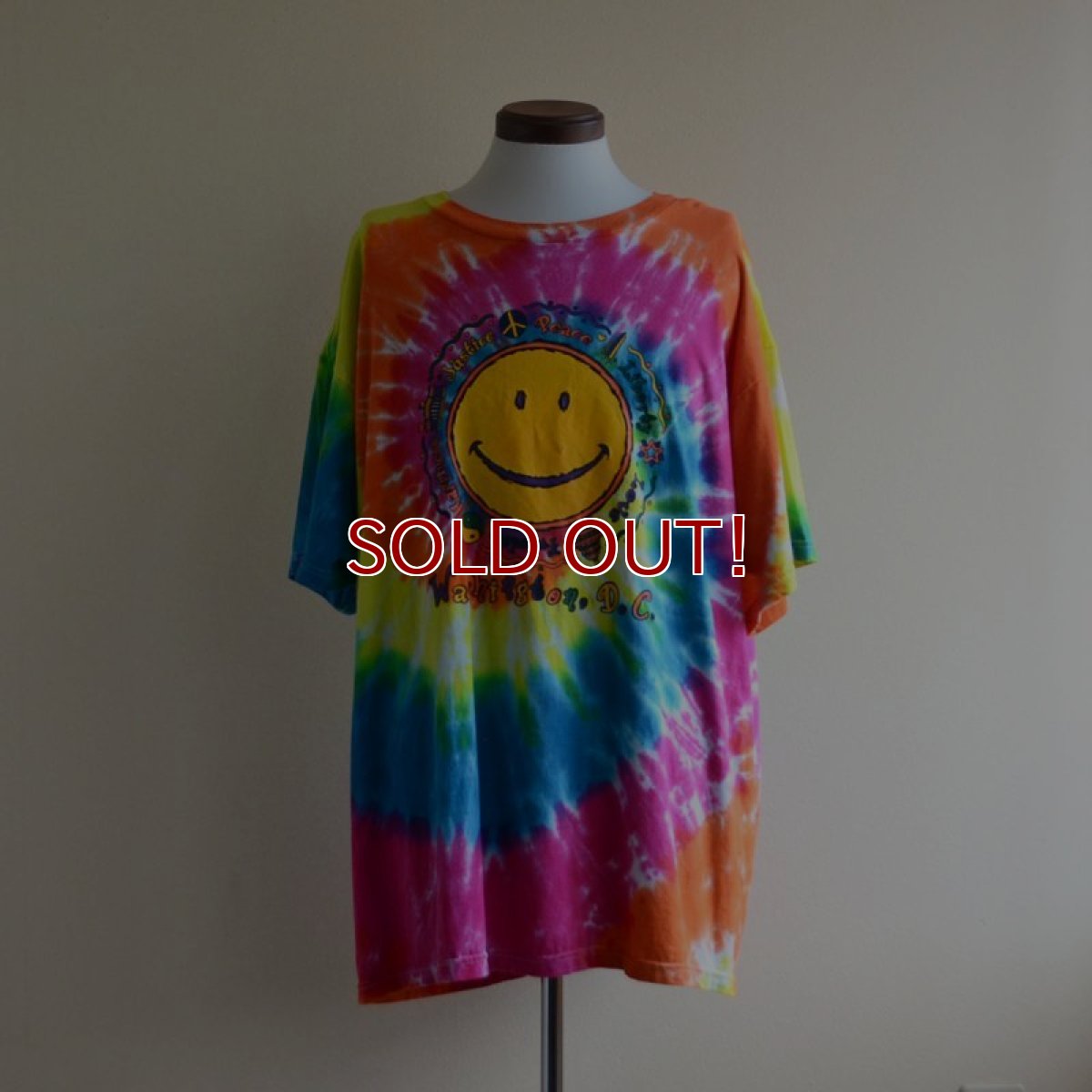 画像1: 1990s〜 PEACE タイダイTシャツ　 表記XL  (1)