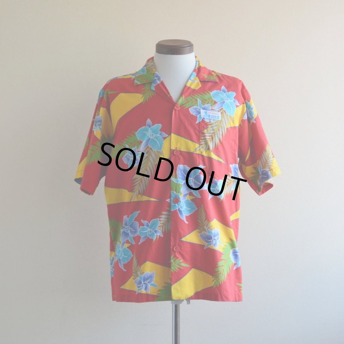 画像1: ORIGINAL JAMS コットンアロハシャツ　 Surf Line HAWAII　 表記M  (1)