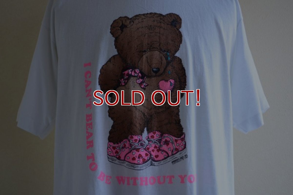 画像7: 1990s 寂しがり屋のクマちゃんTシャツ　 MADE IN USA　 表記XL  (7)