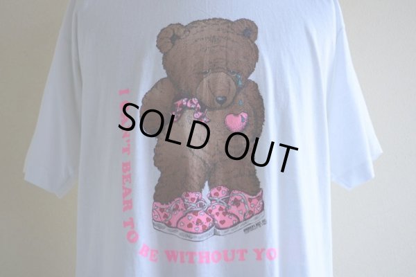 画像7: 1990s 寂しがり屋のクマちゃんTシャツ  MADE IN USA  表記XL
