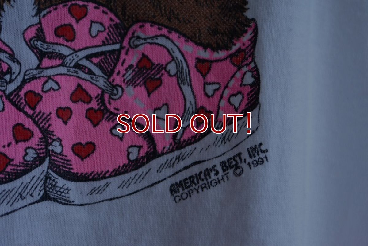 画像9: 1990s 寂しがり屋のクマちゃんTシャツ　 MADE IN USA　 表記XL  (9)