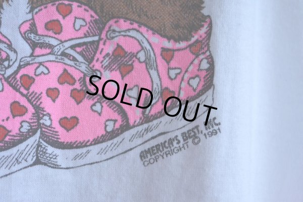 画像9: 1990s 寂しがり屋のクマちゃんTシャツ  MADE IN USA  表記XL