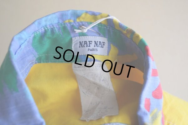 画像5: NAF NAF 総柄半袖シャツ　 MADE IN FRANCE　 実寸ML 