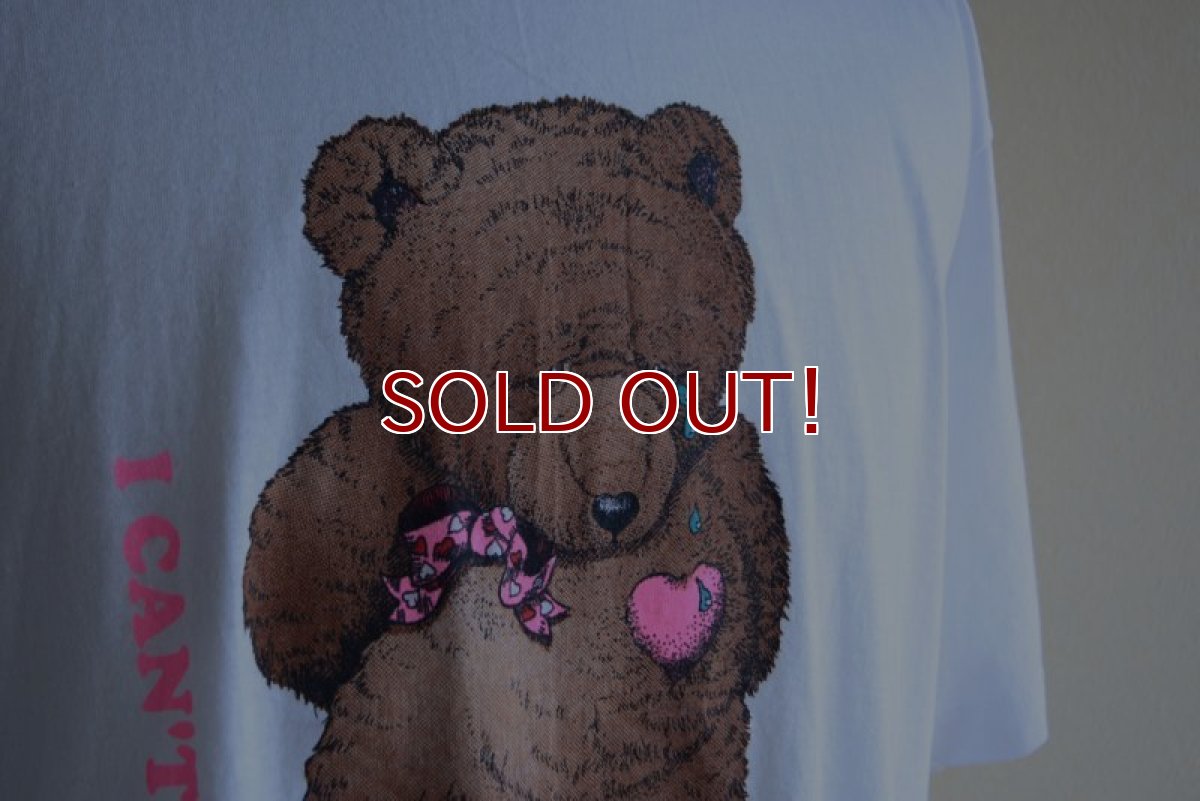 画像8: 1990s 寂しがり屋のクマちゃんTシャツ　 MADE IN USA　 表記XL  (8)