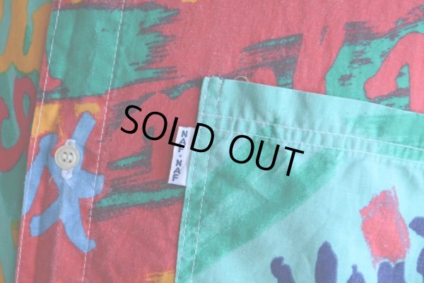 画像7: NAF NAF 総柄半袖シャツ　 MADE IN FRANCE　 実寸ML 