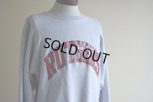 画像8: 1990s Champion リバースウィーブスウェット　 RUTGERS　 表記L 