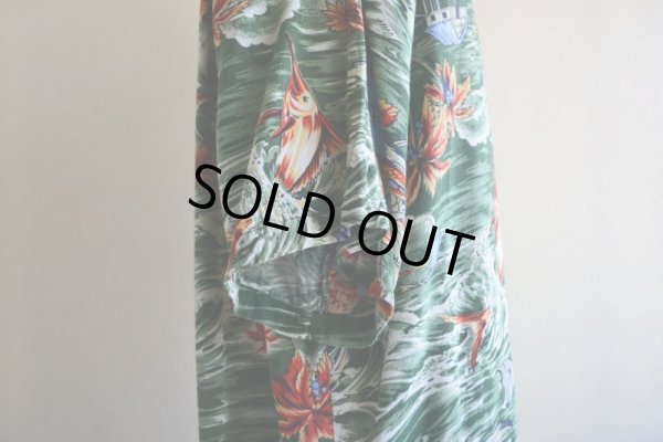 画像10: 1990s HANA BAY レーヨンアロハシャツ  表記M