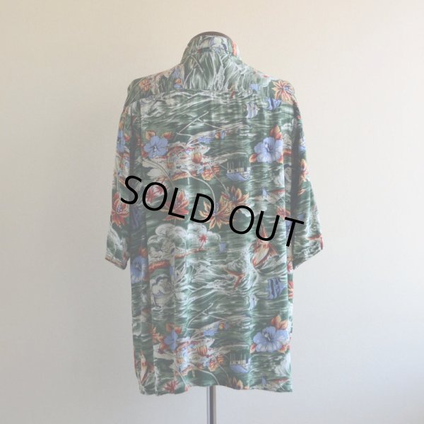 画像3: 1990s HANA BAY レーヨンアロハシャツ  表記M