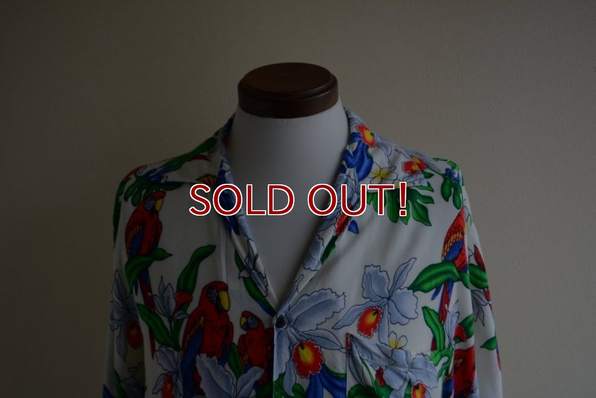 画像6: 1990s BASIX レーヨンアロハシャツ　 表記M  (6)