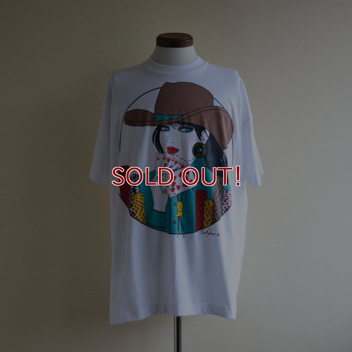 画像1: 1990s ROYAL STRAIGHT FLUSHT カジノTシャツ　 MADE IN USA　 実寸L-XL  (1)