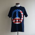 画像1: 1990s PEACE プリントTシャツ　<br>MADE IN USA　<br>表記L<br> (1)