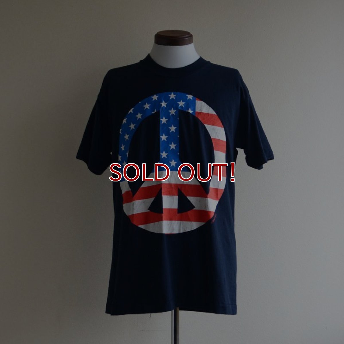 画像1: 1990s PEACE プリントTシャツ　 MADE IN USA　 表記L  (1)