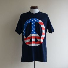 画像1: 1990s PEACE プリントTシャツ　 MADE IN USA　 表記L  (1)