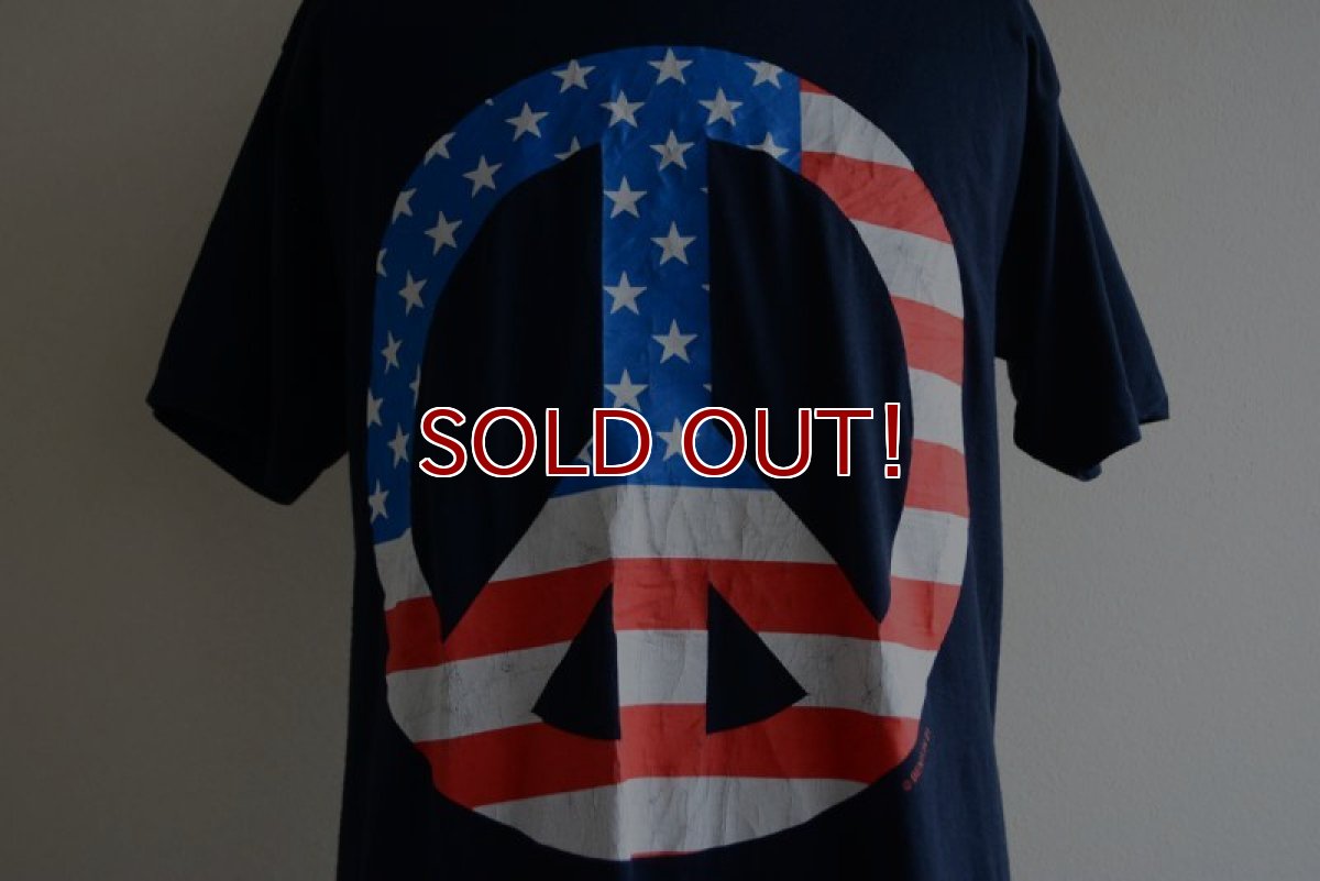 画像8: 1990s PEACE プリントTシャツ　 MADE IN USA　 表記L  (8)
