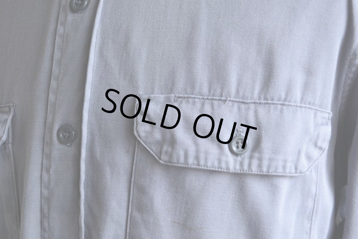 画像7: 1950s〜 PENNEY'S BIGMAC マチ付きワークシャツ　 ARMY CLOTH　 実寸L  (7)