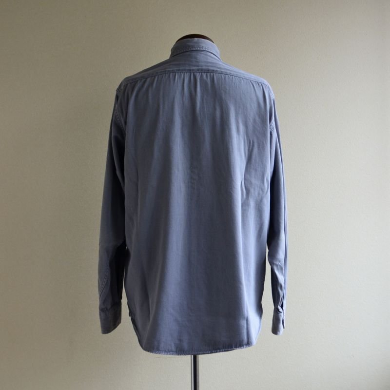 1950s〜 PENNEY'S BIGMAC マチ付きワークシャツ ARMY CLOTH 実寸L