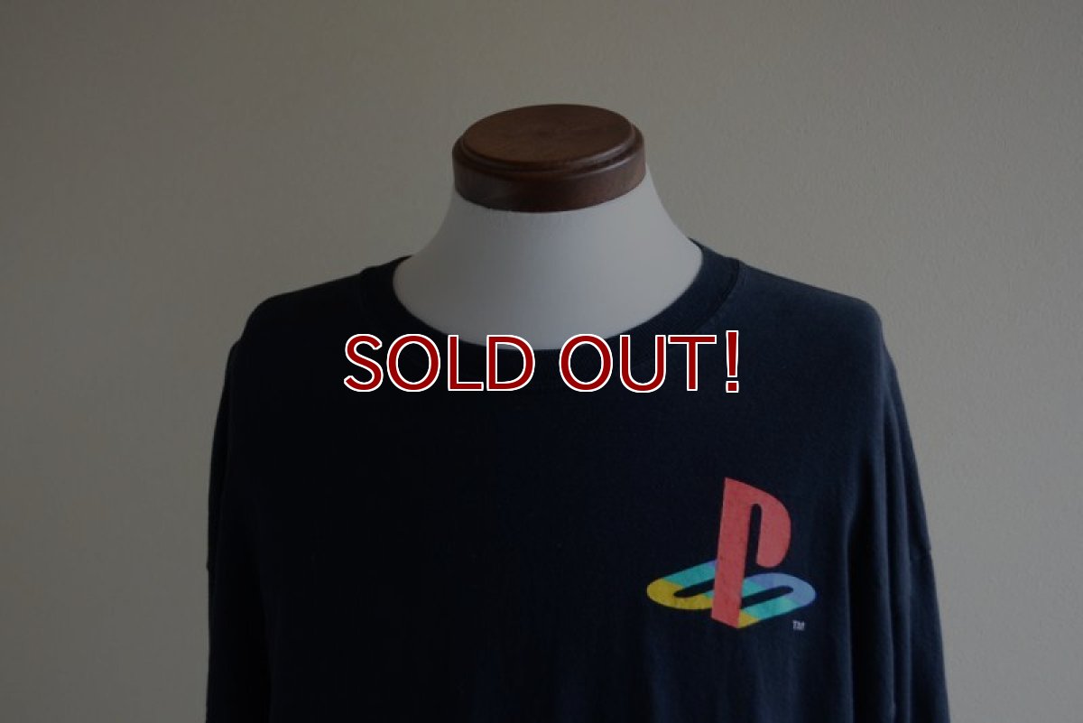 画像6: PlayStation ロゴプリント L/S Tシャツ　 表記L  (6)