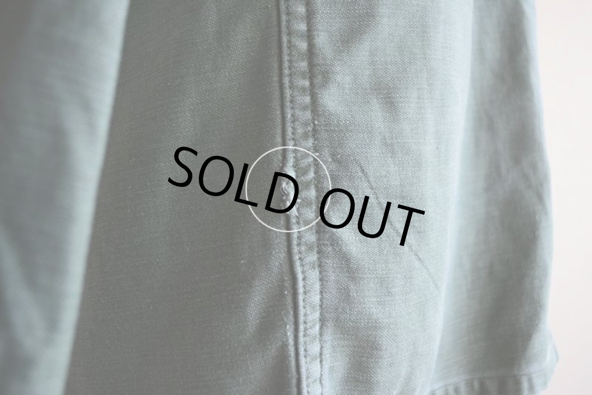 画像15: 1960s US.ARMY OG107 ユーティリティシャツ　 1st後期　 実寸M  (15)