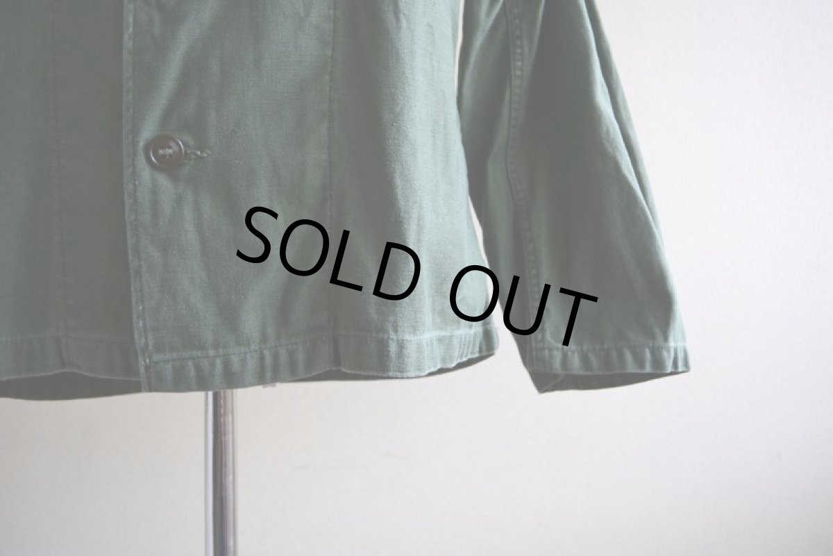 画像11: 1950s US.ARMY OG107 ユーティリティシャツ　 1st初期　 表記S  (11)