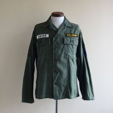 画像1: 1950s US.ARMY OG107 ユーティリティシャツ　 1st初期　 表記S  (1)