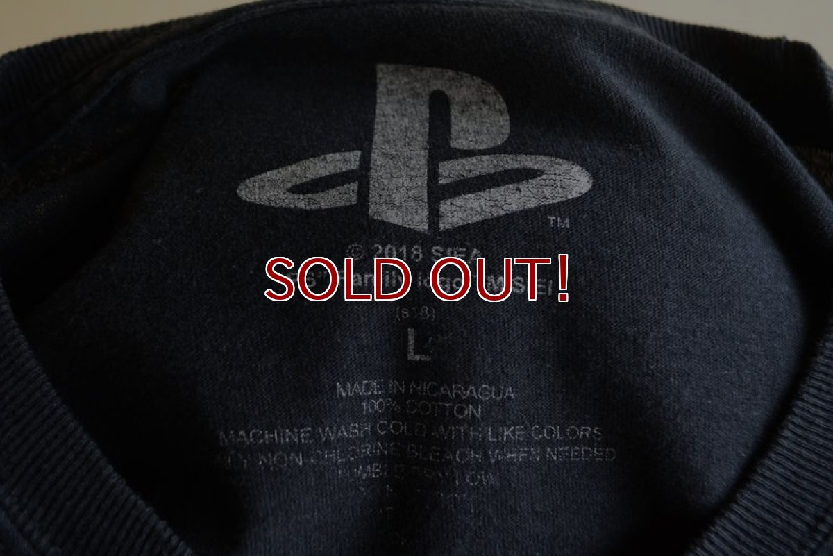 画像5: PlayStation ロゴプリント L/S Tシャツ　 表記L  (5)