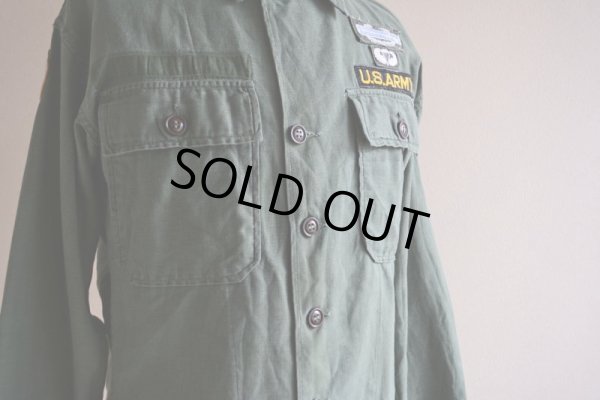 画像12: 1950s US.ARMY OG107 ユーティリティシャツ　 1st初期　 実寸M 
