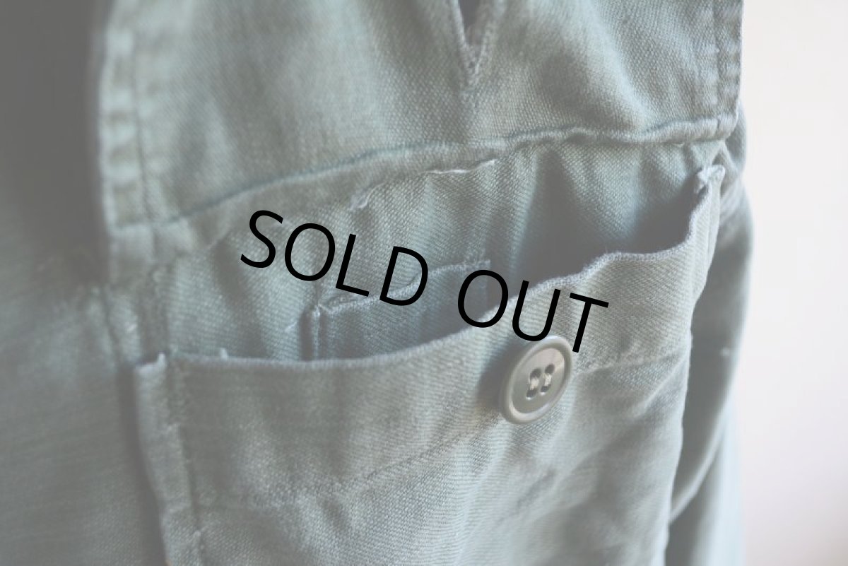 画像11: 1960s US.ARMY OG107 ユーティリティシャツ　 1st後期　 実寸M  (11)