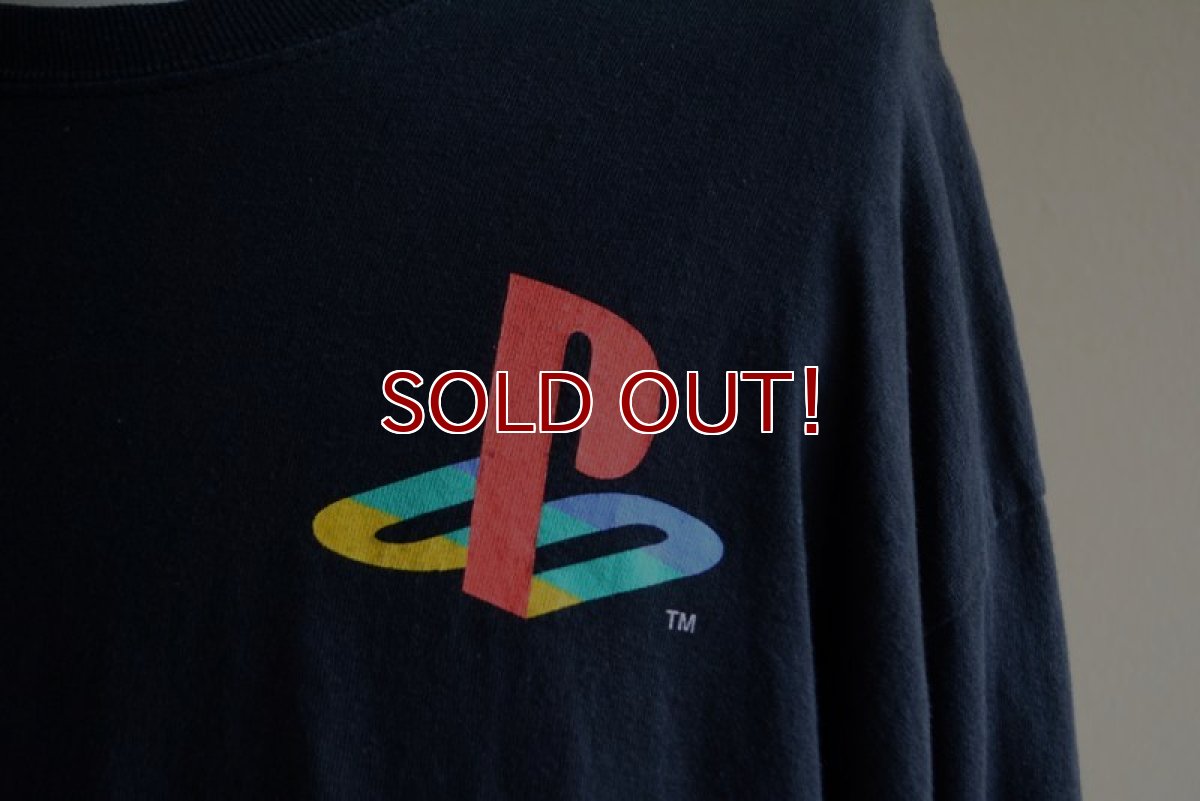 画像8: PlayStation ロゴプリント L/S Tシャツ　 表記L  (8)