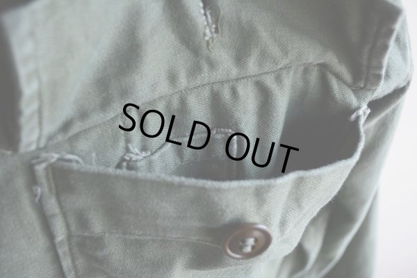 画像9: 1950s US.ARMY OG107 ユーティリティシャツ　 1st初期　 表記S 