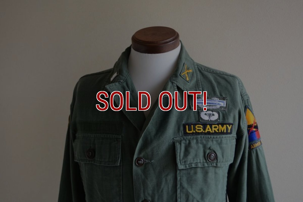 画像6: 1950s US.ARMY OG107 ユーティリティシャツ　 1st初期　 実寸M  (6)