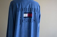 画像12: 1990s TOMMY JEANS シャンブレーシャツ　 表記L  (12)