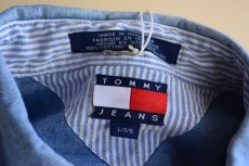 画像5: 1990s TOMMY JEANS シャンブレーシャツ　 表記L  (5)