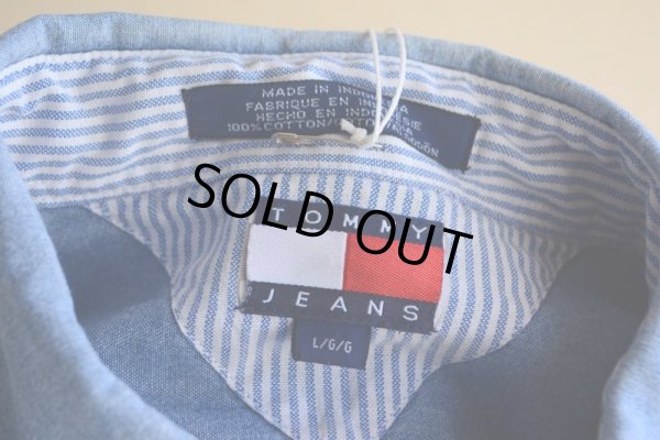 画像5: 1990s TOMMY JEANS シャンブレーシャツ  表記L