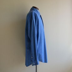 画像4: 1990s TOMMY JEANS シャンブレーシャツ　 表記L  (4)