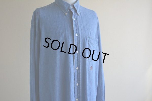 画像8: 1990s TOMMY JEANS シャンブレーシャツ  表記L