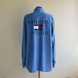 画像1: 1990s TOMMY JEANS シャンブレーシャツ　<br>表記L<br> (1)