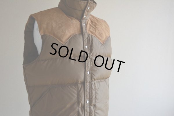 画像9: 1970s Woolrich レザーヨークダウンベスト　 表記L 