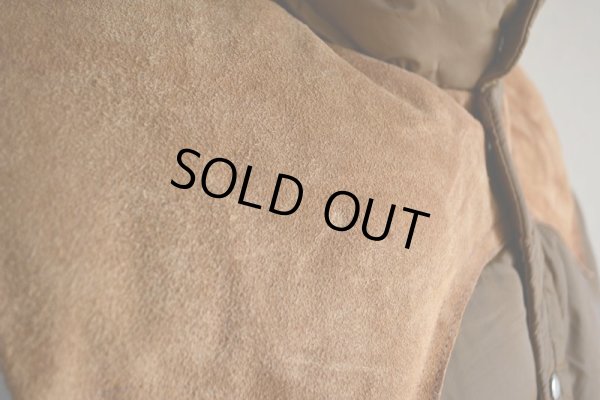 画像12: 1970s Woolrich レザーヨークダウンベスト　 表記L 