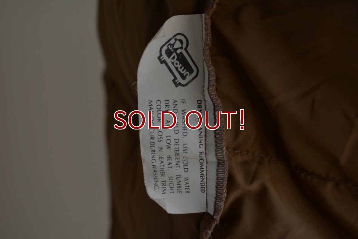画像6: 1970s Woolrich レザーヨークダウンベスト　 表記L  (6)