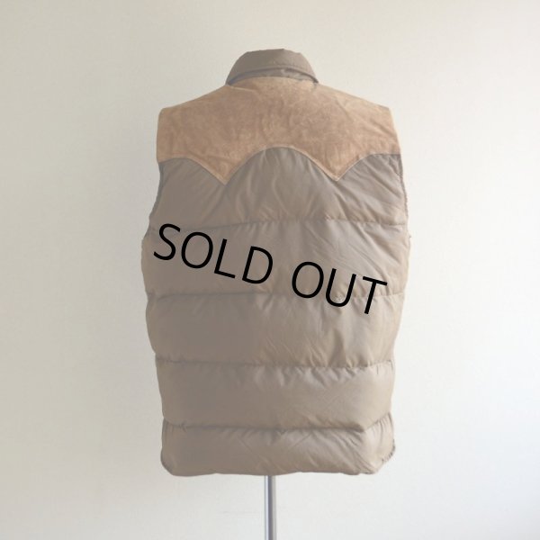 画像3: 1970s Woolrich レザーヨークダウンベスト　 表記L 