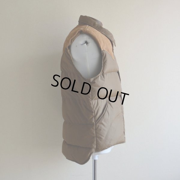 画像2: 1970s Woolrich レザーヨークダウンベスト　 表記L 