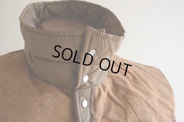画像8: 1970s Woolrich レザーヨークダウンベスト　 表記L 