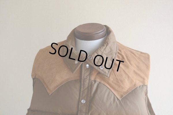 画像7: 1970s Woolrich レザーヨークダウンベスト　 表記L 