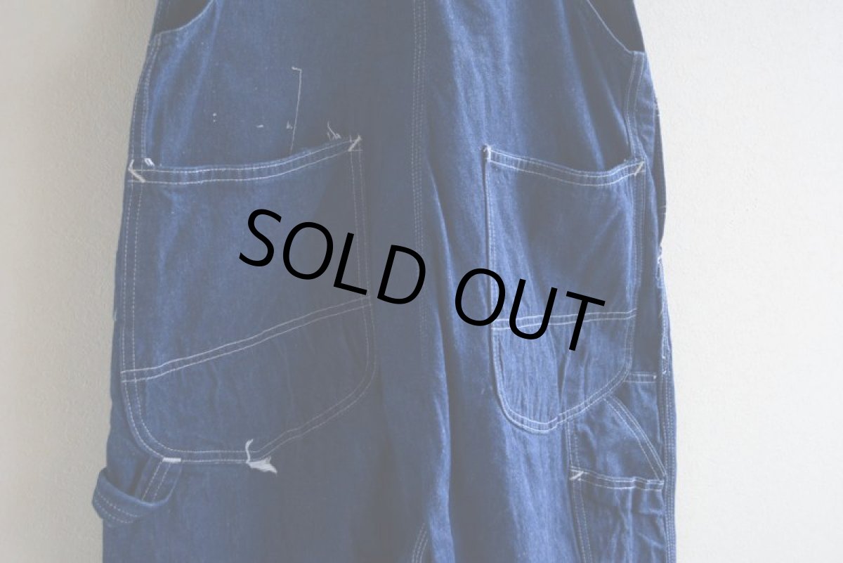 画像13: 1960s〜 Lee JELT DENIM デニムオーバーオール　 実寸W38  (13)