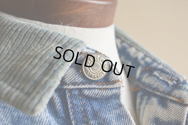 画像10: 1990s Levi's ケミカルデニムジャケット "デカパッチ"　 MADE IN USA　 表記XL 