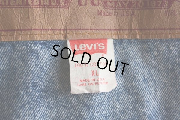 画像6: 1990s Levi's ケミカルデニムジャケット "デカパッチ"　 MADE IN USA　 表記XL 